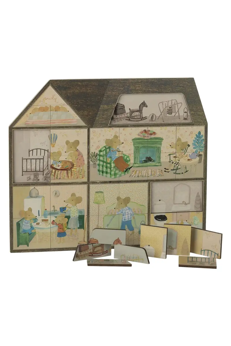 Maileg - Mouse Hole Farmhouse Puslespil - Onesize