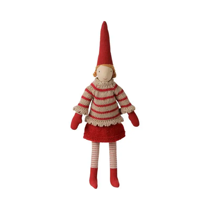Maileg Pixy - Str. 2 - Pige - Stribet Strikket Sweater