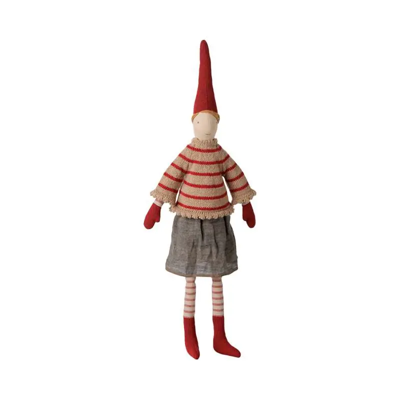 Maileg Pixy - Str. 3 - Pige - Stribet Strikket Sweater