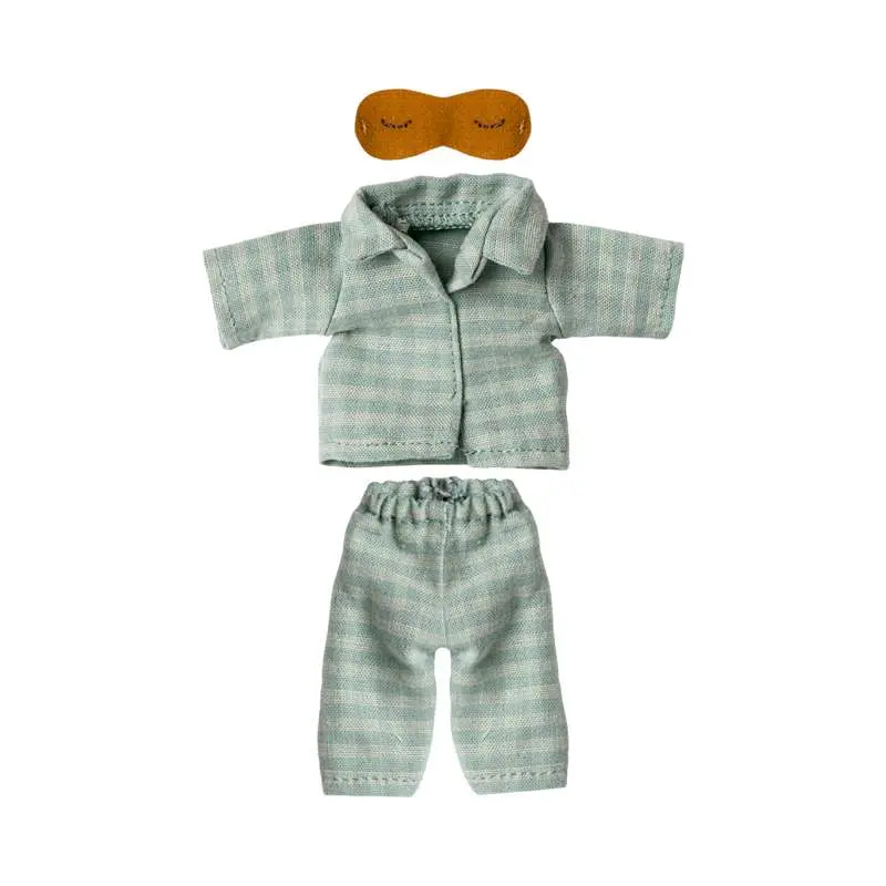Maileg Pyjamas - Far Mus - Mint/Sand