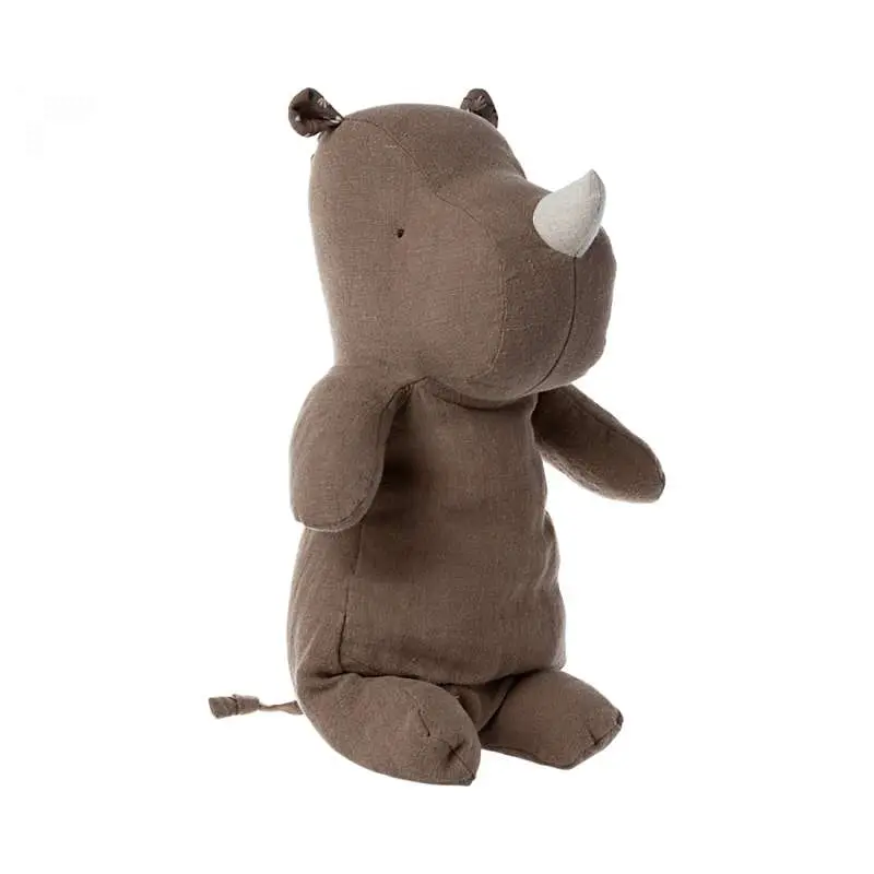 Maileg Safari Friends - Medium Næsehorn Bamse - Lysebrun