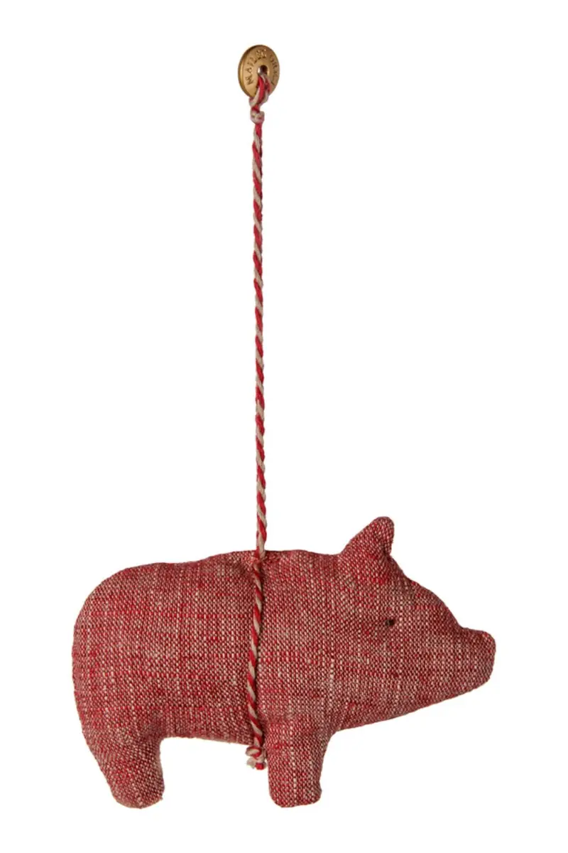Maileg - StofophæNg, Gris - RøD - 14-6550-00