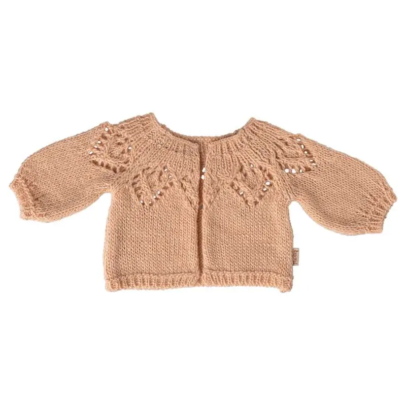 Maileg Strikket Cardigan - Størrelse 4 - Lys Rosa