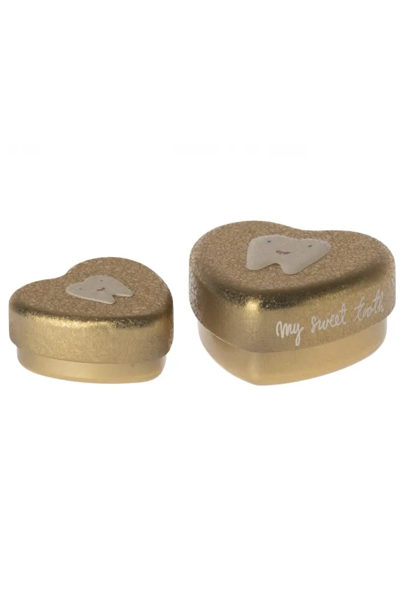 Maileg - Tooth Box, 2 Pcs Set - Gold