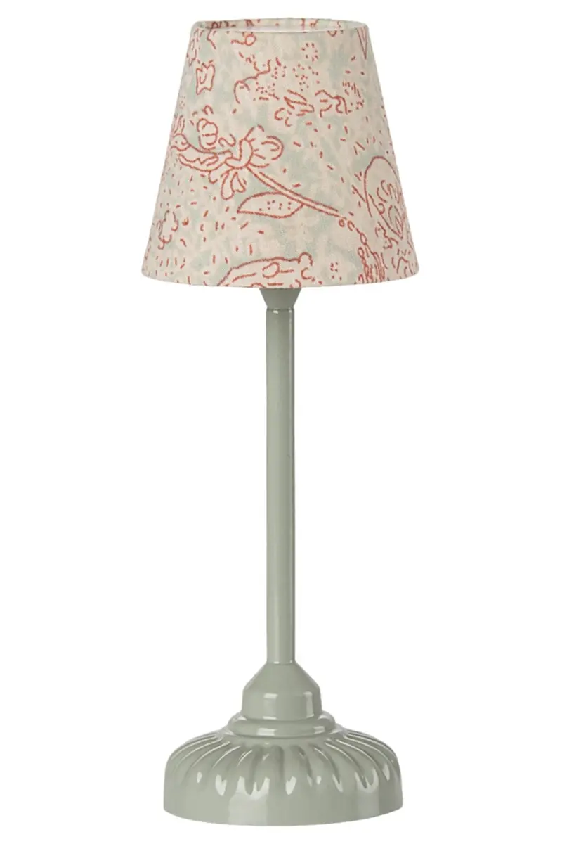 Maileg - Vintage Gulvlampe, Mus - Mint - Mouse Furniture