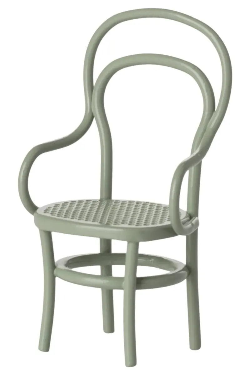 Maileg - Vintagestol, Mus, Mint - Mouse Furniture
