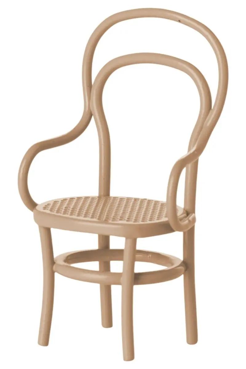 Maileg - Vintagestol, Mus, Mørk Pudder - Mouse Furniture