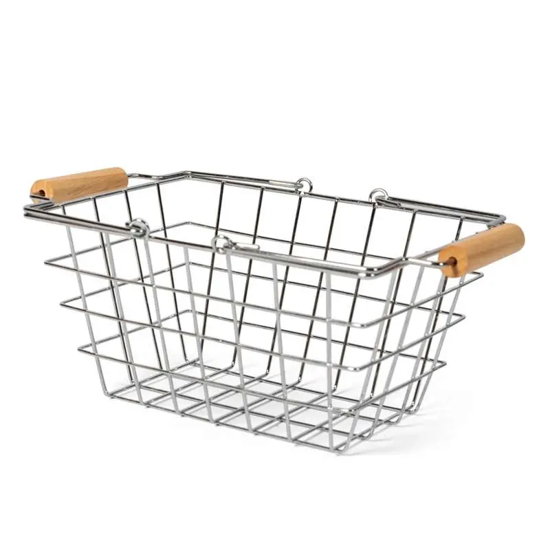 MaMaMeMo Metalkurv m. Træhåndtag