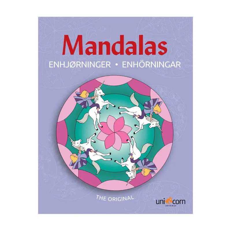 Mandalas malebog, enhjørninge