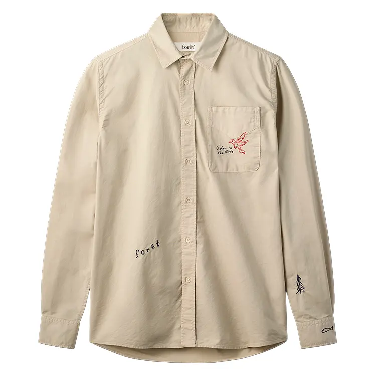 Maple Embroidery Oxford Shirt | Skjorte | Herre | Bomuld