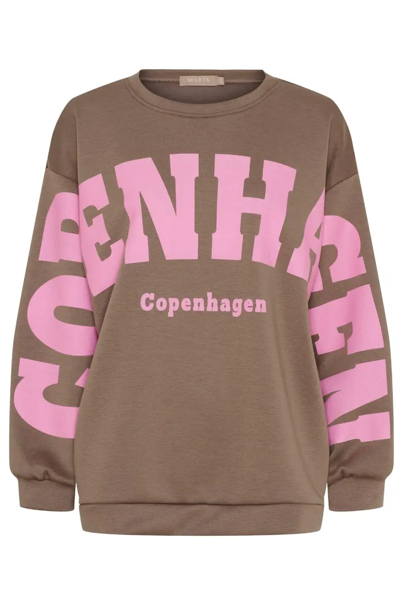 Marta Du Chateau - Chibiscus Sweatshirt 22659 - Fango