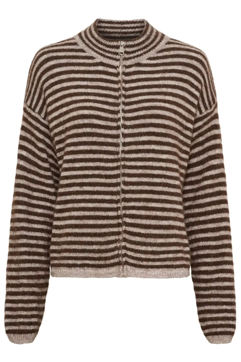 Marta Du Chateau - Mdcanais Cardigan 9586 - Fango/Moro