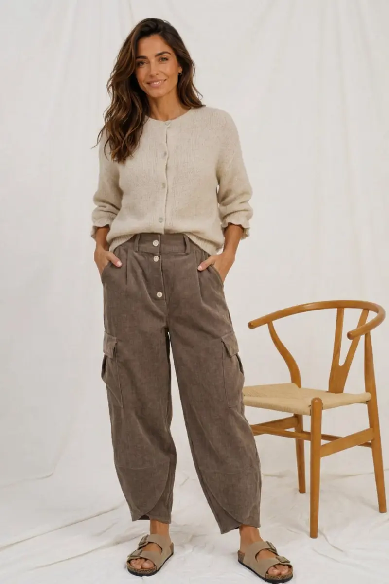 Marta Du Chateau - Mdcarmeria Pants 8911 - Fango