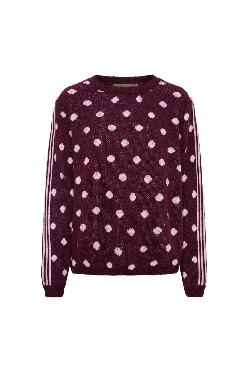 Marta Du Chateau - Mdcbellora Knit 9730 - Bordeaux/Rosa