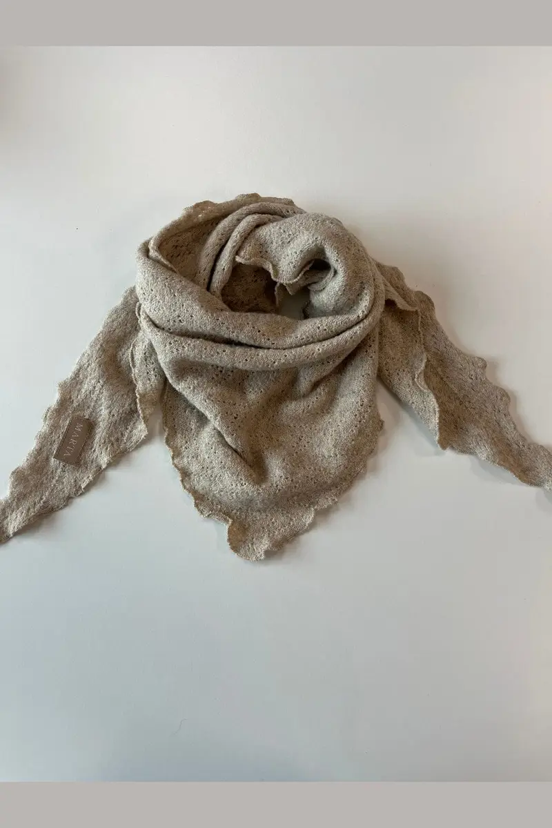 Marta Du Chateau - Mdcbibby Scarf T1369-Ba - Beige