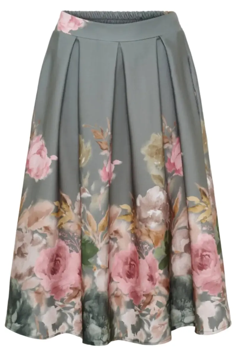 Marta Du Chateau - Mdcdaria Skirt 4911 - Kaki/Military
