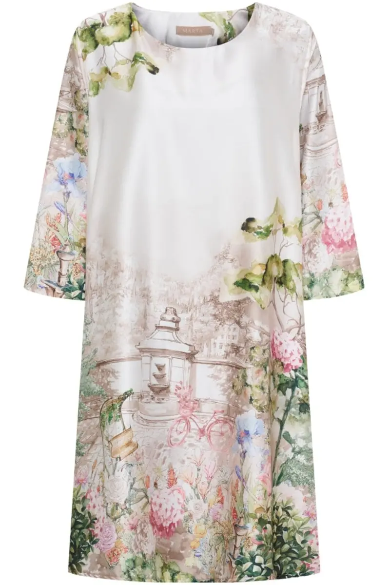 Marta Du Chateau - Mdcfabiana Dress 7872 - Panna