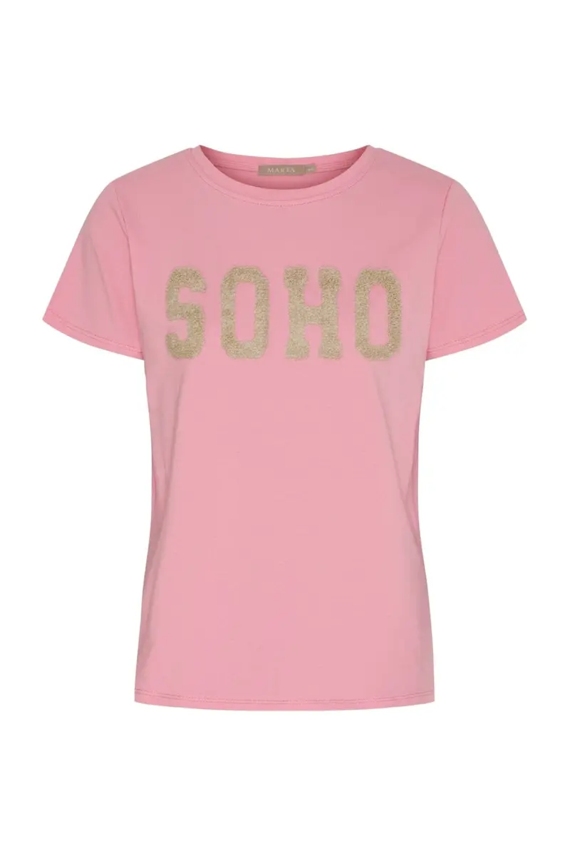 Marta Du Chateau - Mdcherdis Tee 84275 - Rosa Barbie/Beige