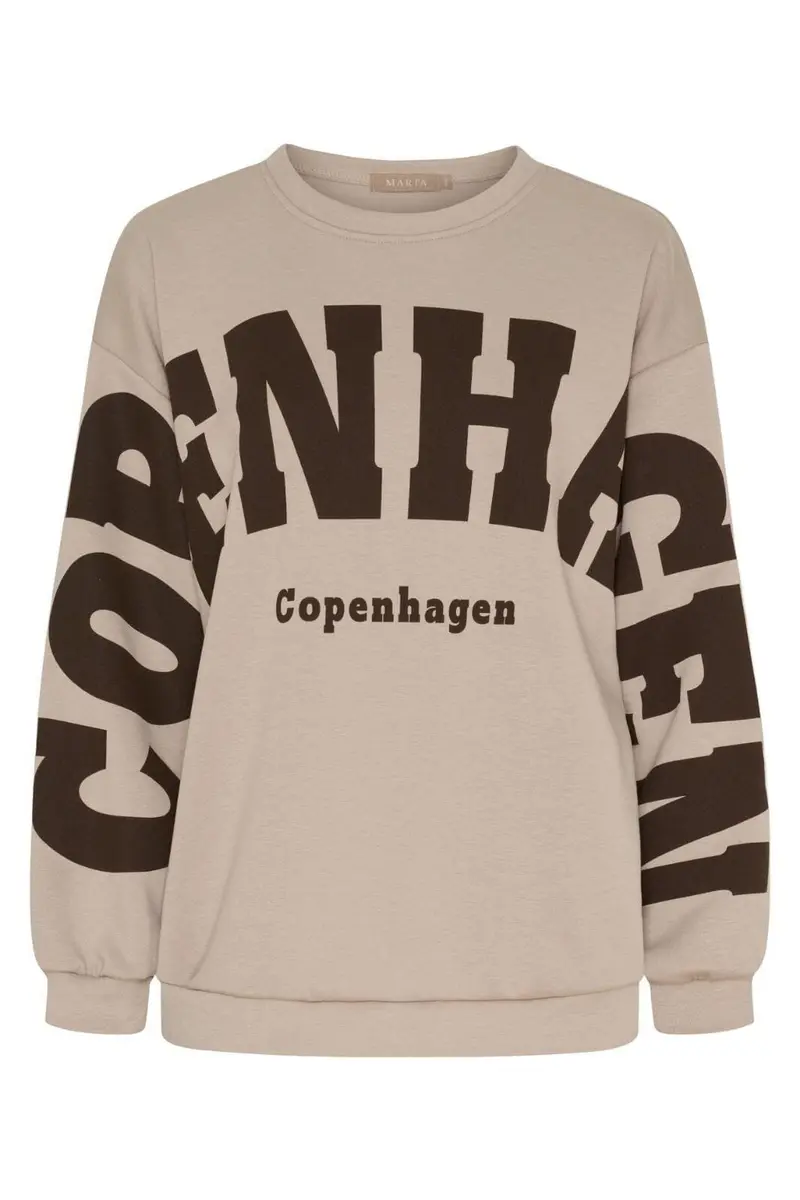 Marta Du Chateau - Mdchibiscus Sweatshirt 22659 - Beige New
