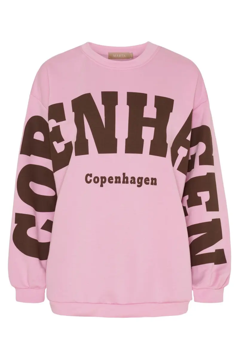 Marta Du Chateau - Mdchibiscus Sweatshirt 22659 - Pink