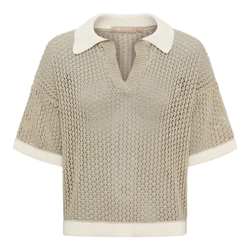 Marta Du Chateau - Mdcnayeli Knit 65032 - Fango/Calce