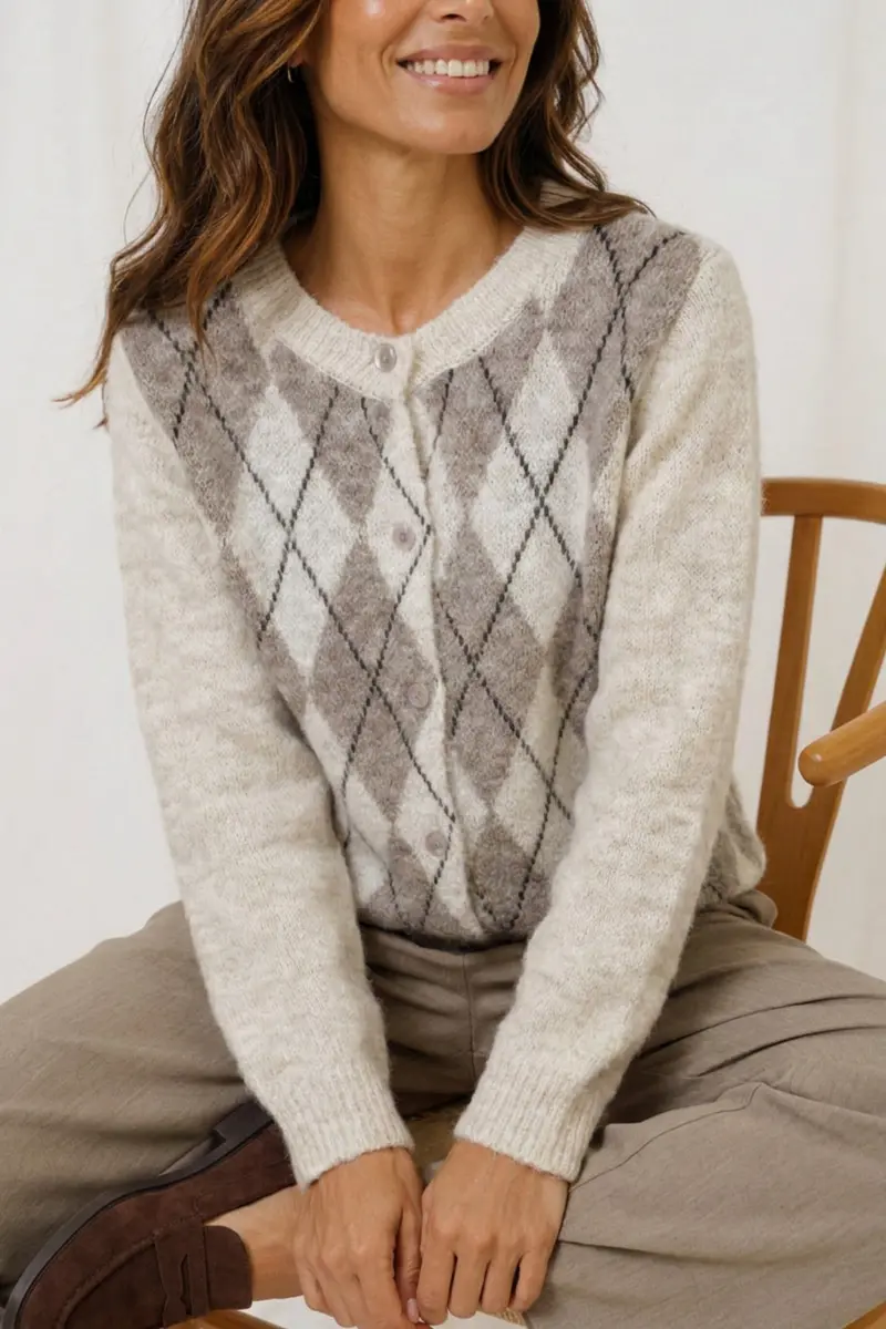 Marta Du Chateau - Mdcnovara Knit 9727 - Beige/Fango