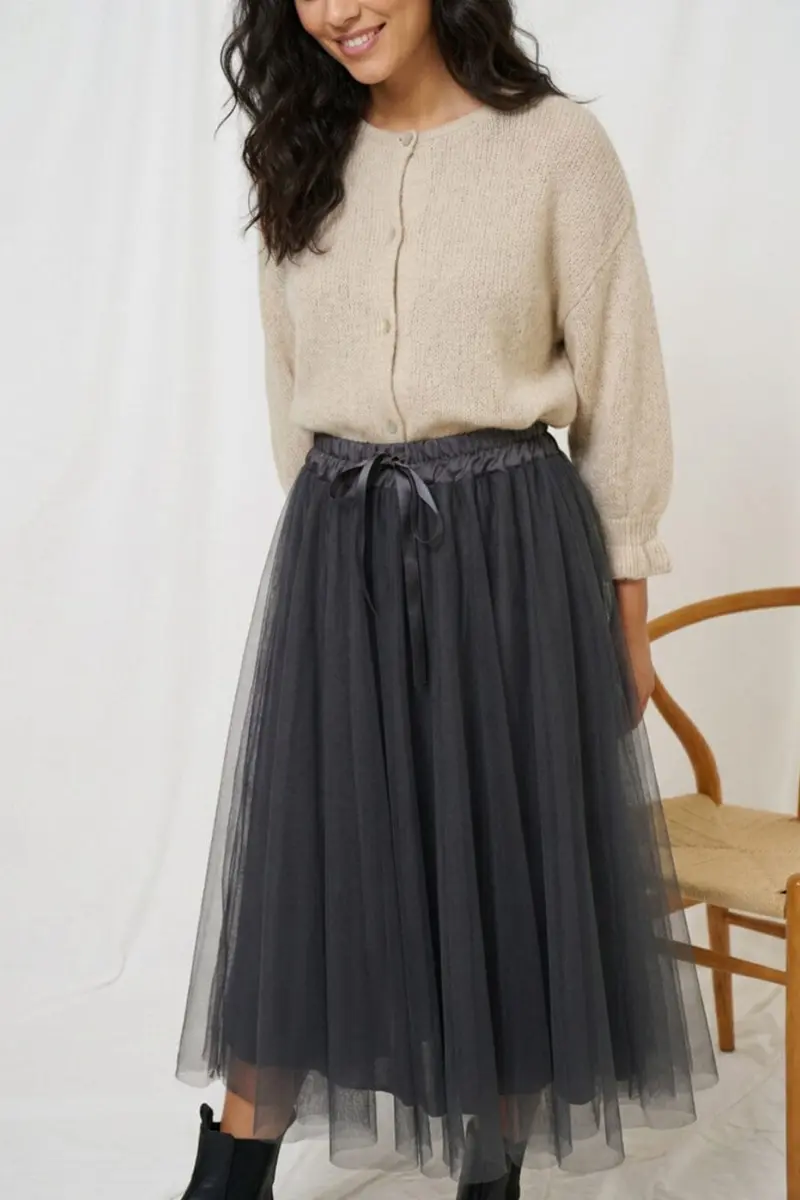 Marta Du Chateau - Mdcpalmina Skirt 23028 - Black