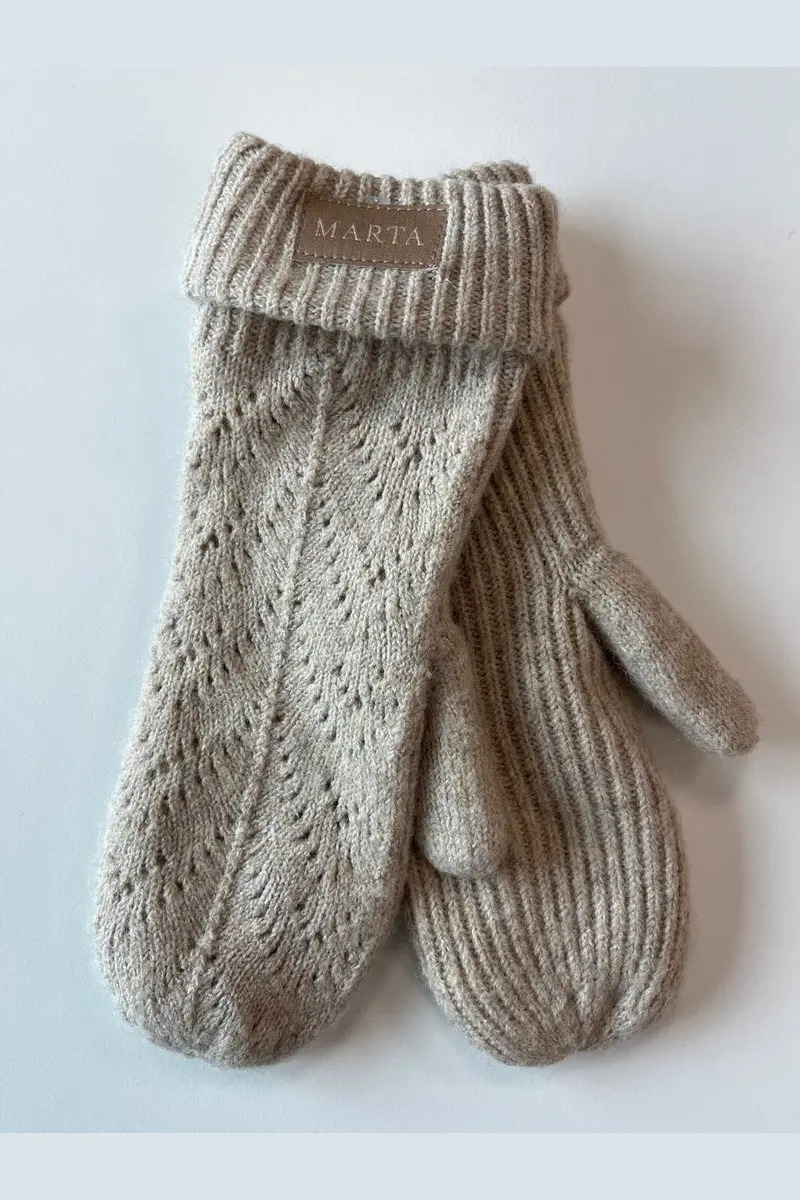 Marta Du Chateau - Mdcskylar Mittens T1370-Ba - Beige