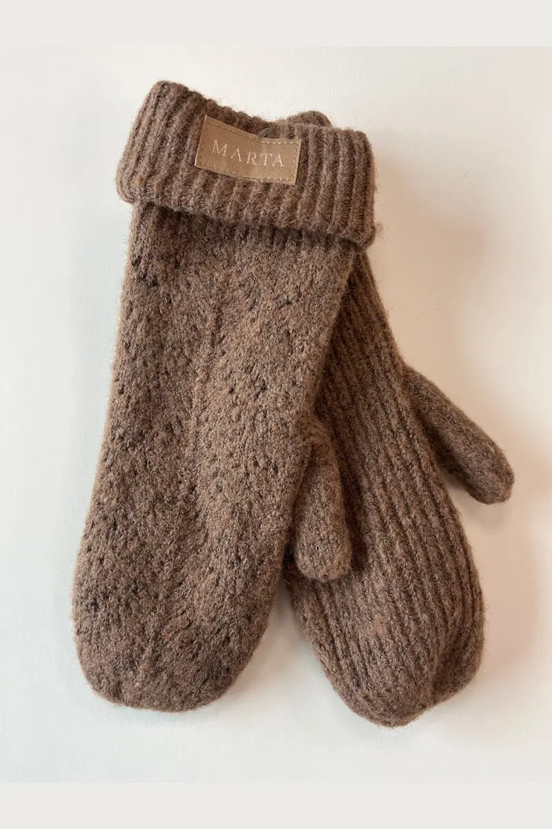 Marta Du Chateau - Mdcskylar Mittens T1370-Ba - Brown