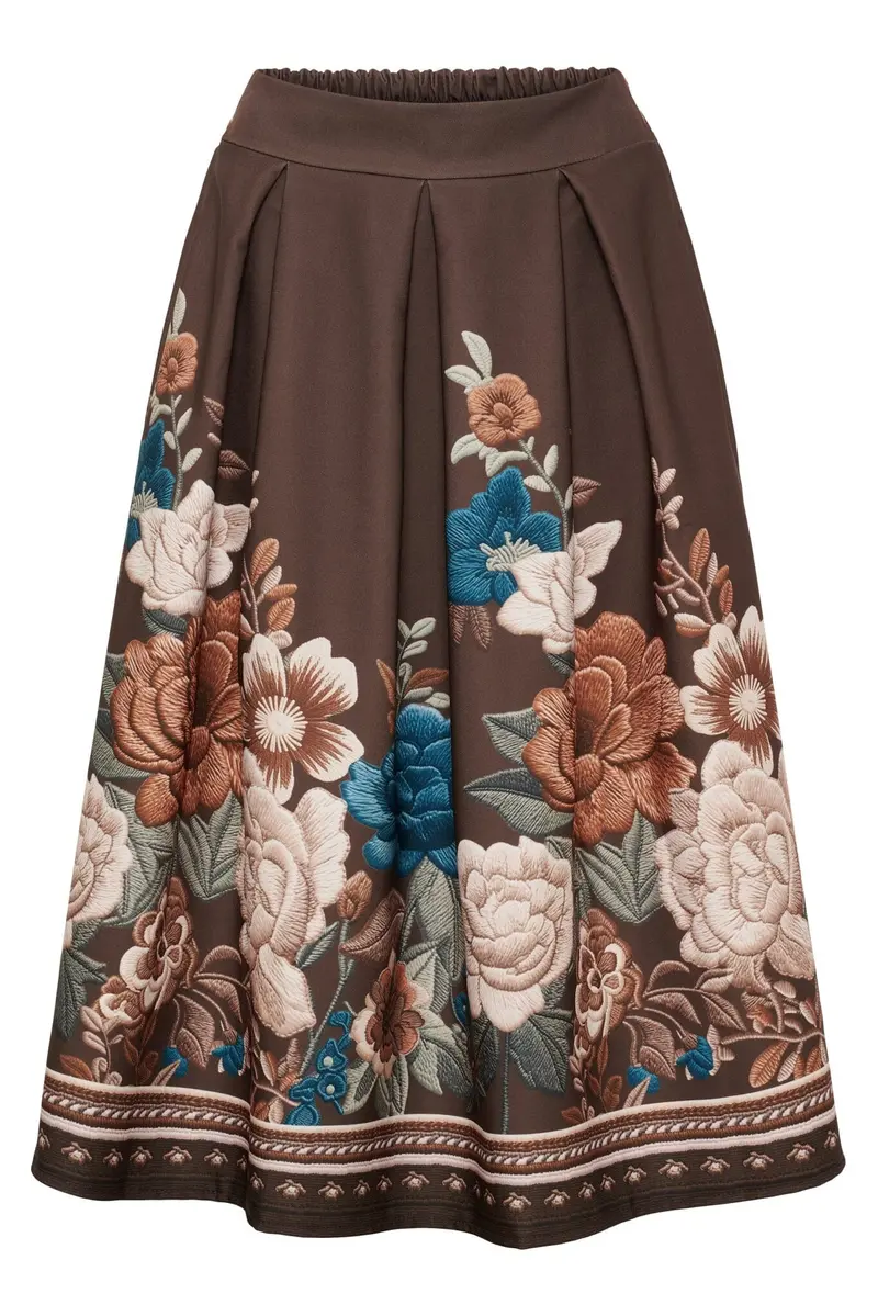 Marta Du Chateau - Mdctarella Skirt 4911a - Moro Flower