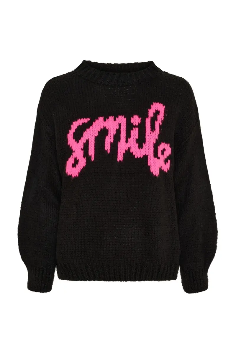 Marta Du Chateau - Mdctulip Knit 9580 - Black