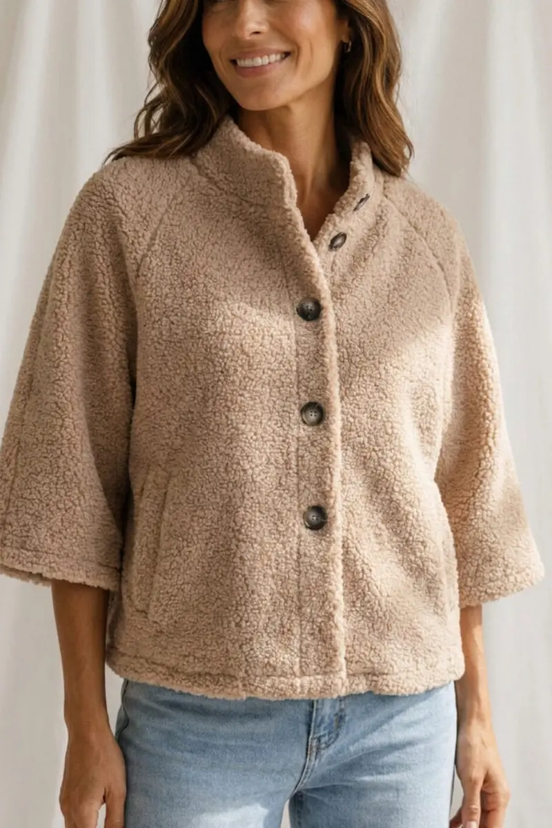 Marta Du Chateau - Mdcvalencia Jacket 248370teddy - Crema12