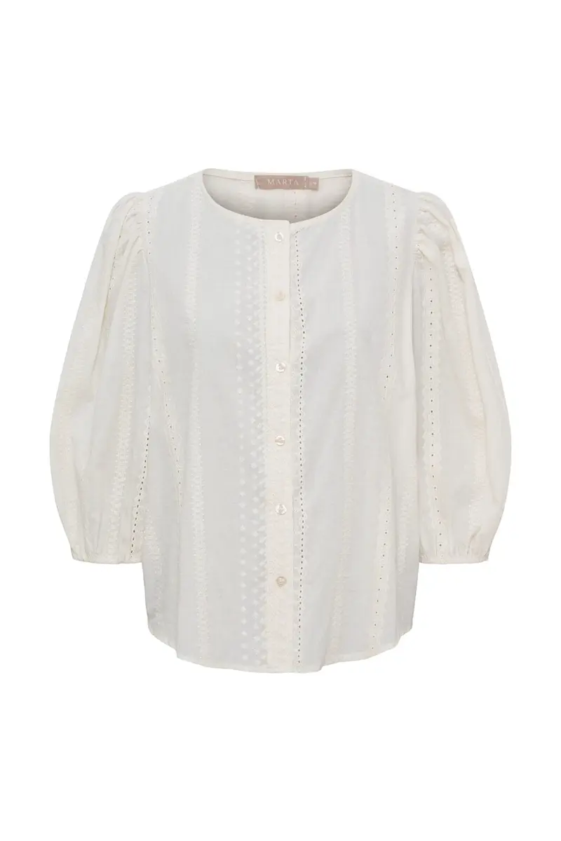 Marta Du Chateau - Mdcvalessia Blouse 58136m - Creme