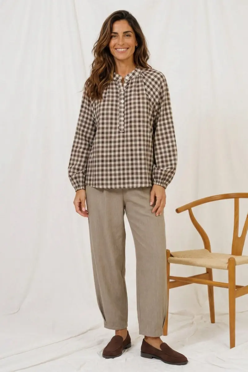 Marta Du Chateau - Mdczephyr Blouse 8787 - Brown6