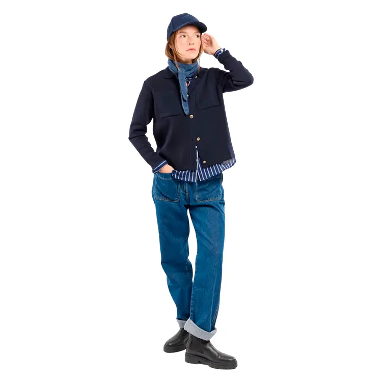 Mecmor Short Buttoned Jacket | Cardigan | Dame | Uld