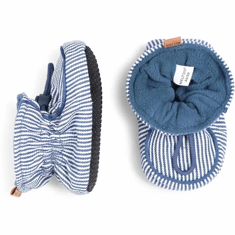 MELTON Striped Tekstil Futter Dark Demin