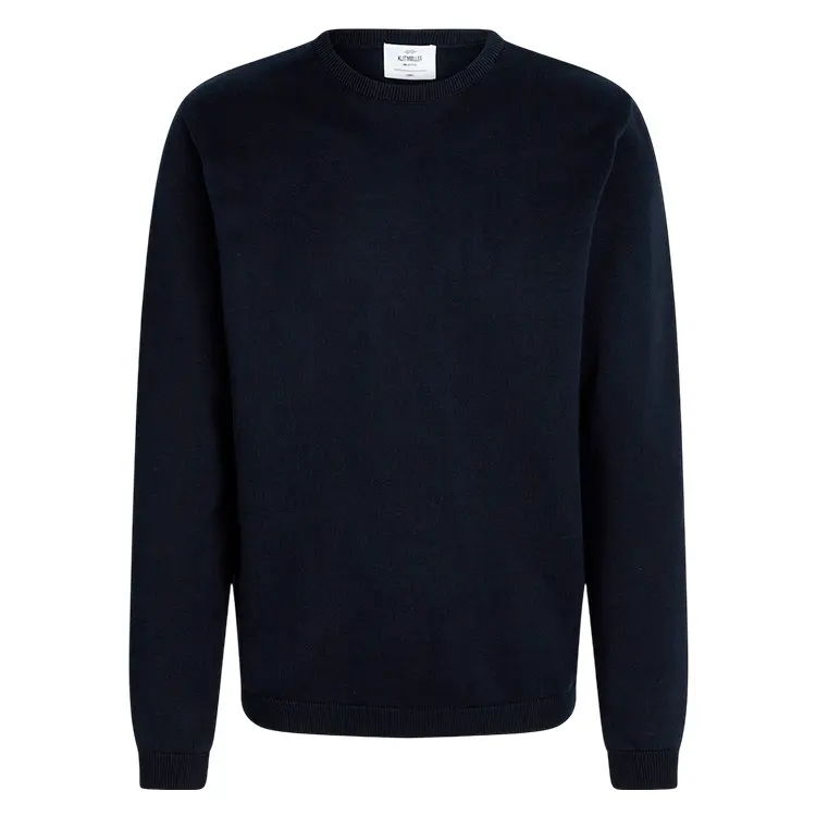 Mens Basic Cotton Knit | Sweater | Herre | Bomuld