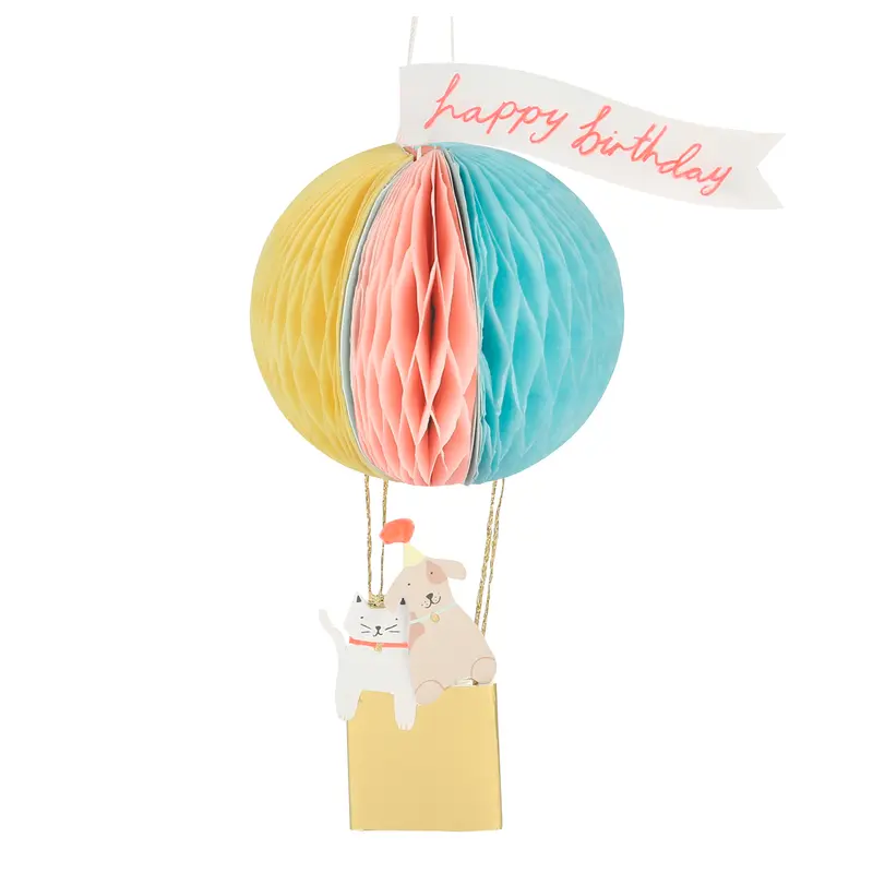 Meri Meri fold-ud-kort, luftballon
