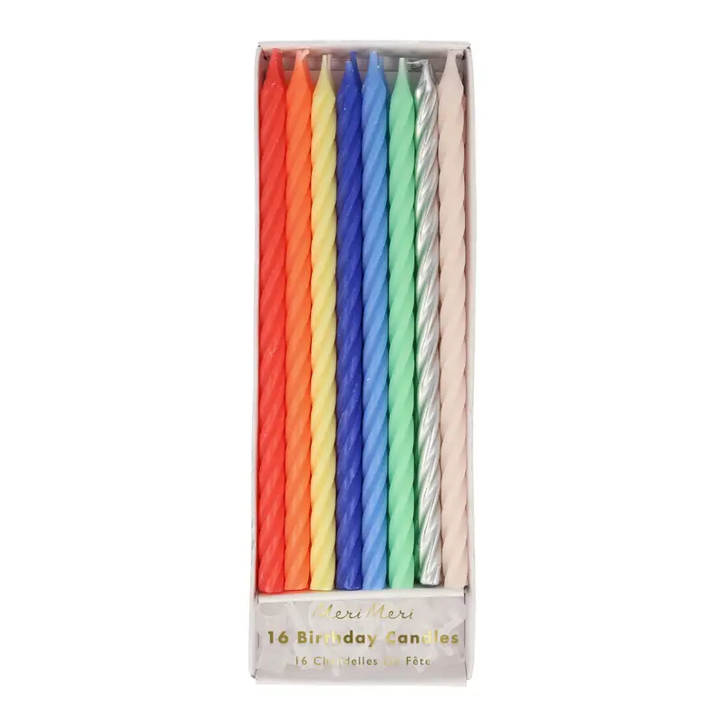 Meri Meri lys, twisted neon