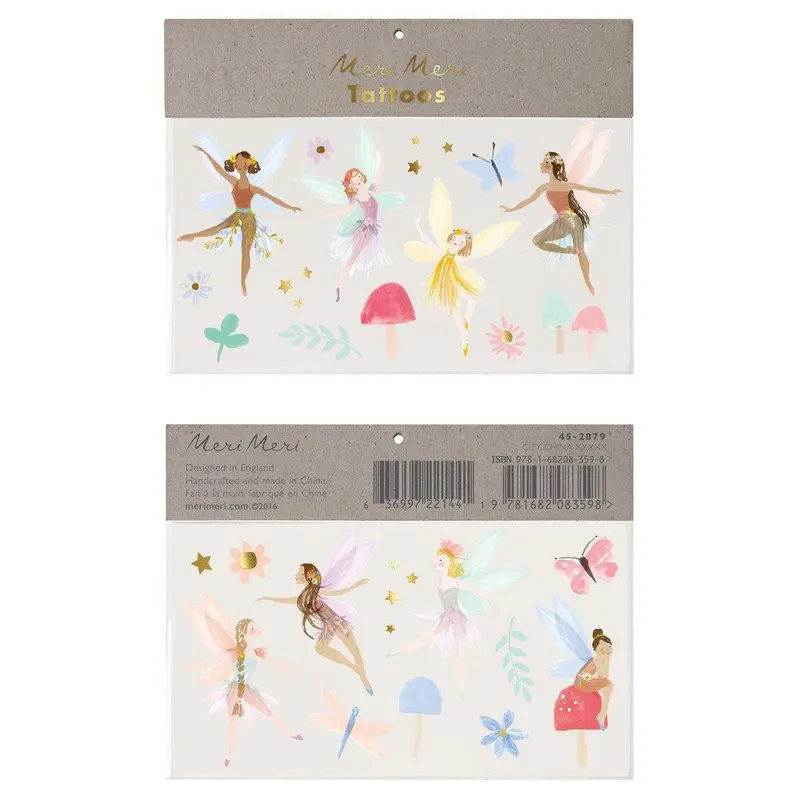 Meri Meri tattoos, fairy stor