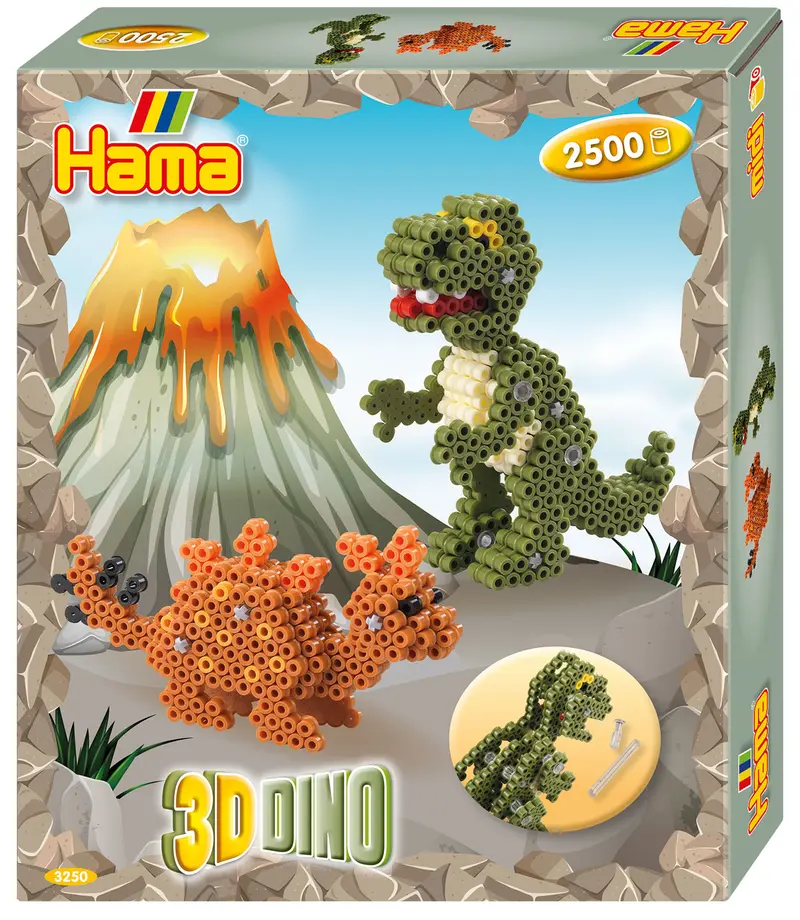 Midi sæt 3D dino