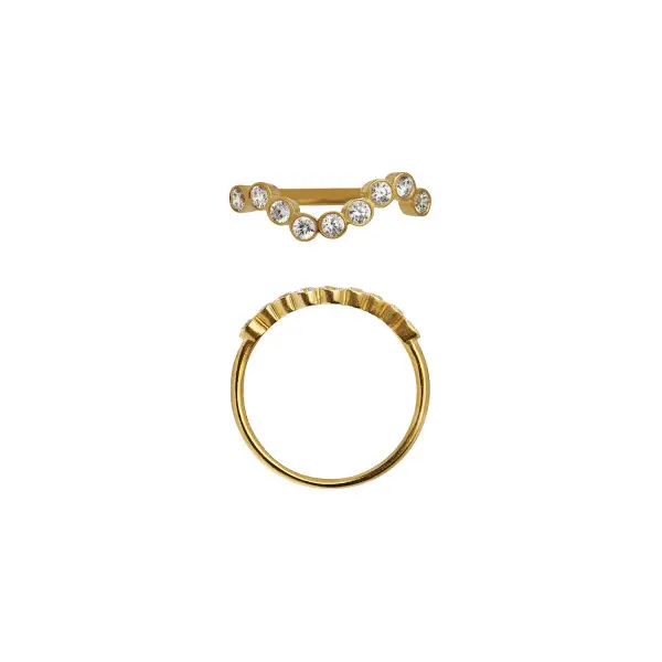 Midnight sparkle ring