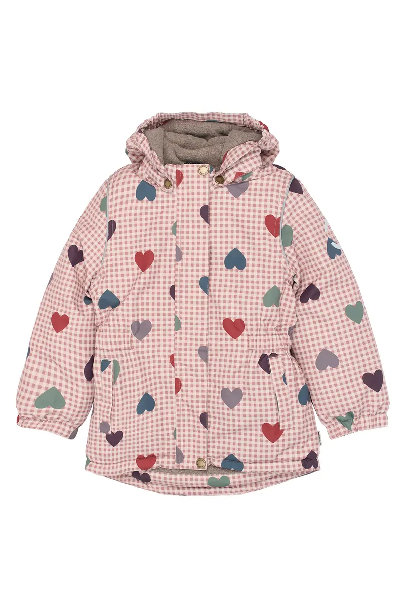 Mikk-Line Vinterjakke - Heart AOP