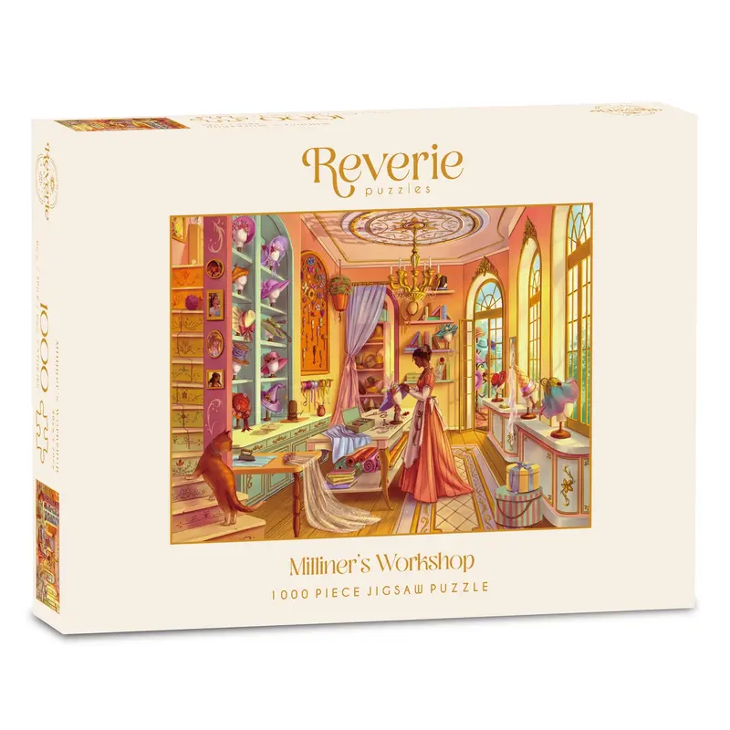 Milliner's Workshop luksuspuslespil 1000 brikker fra Reverie