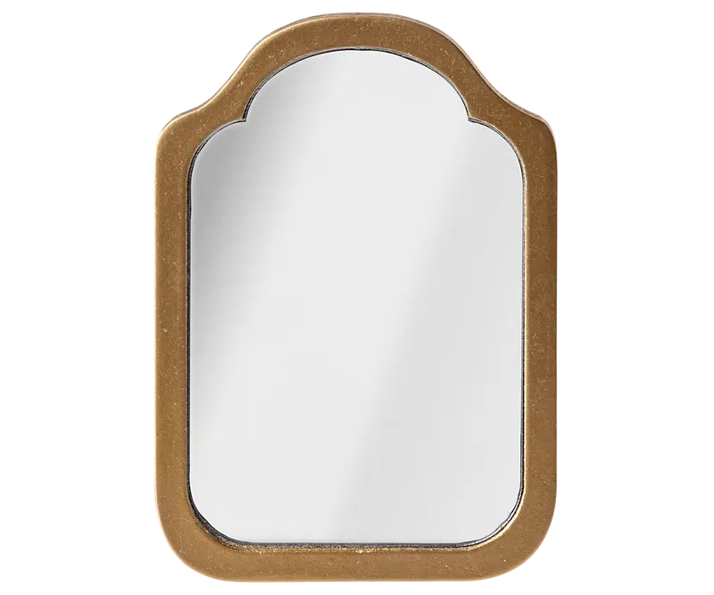 Miniature spejl, guld