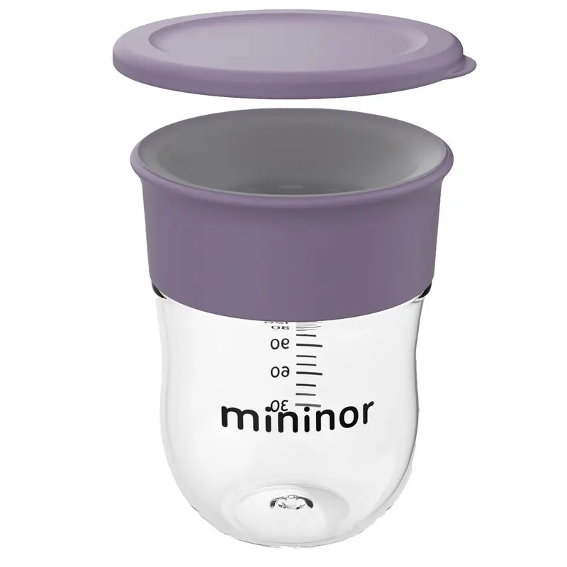 Mininor Training cup 220ml Lilac flower