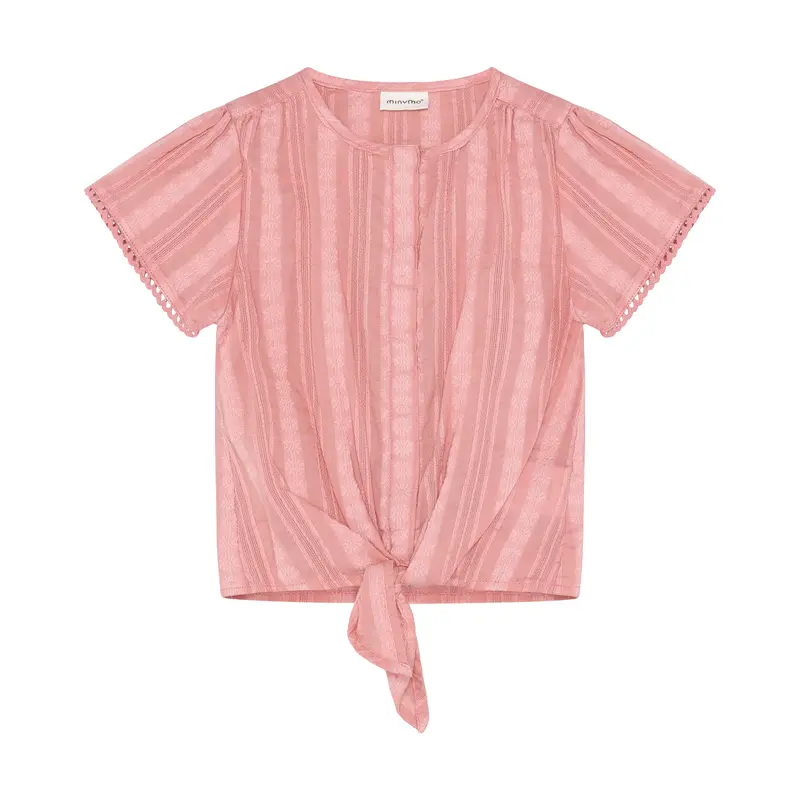 Minymo - Koralfarvet bluse 124304