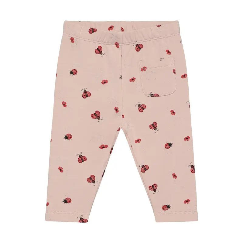 Minymo Lyserøde leggings med mariehøns 114233