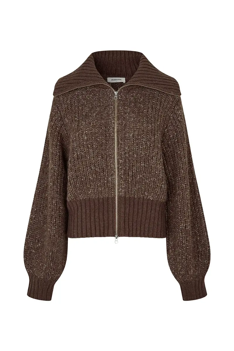 Modström - Dyvekemd Cardigan 59475 - 05508 - Seal Brown