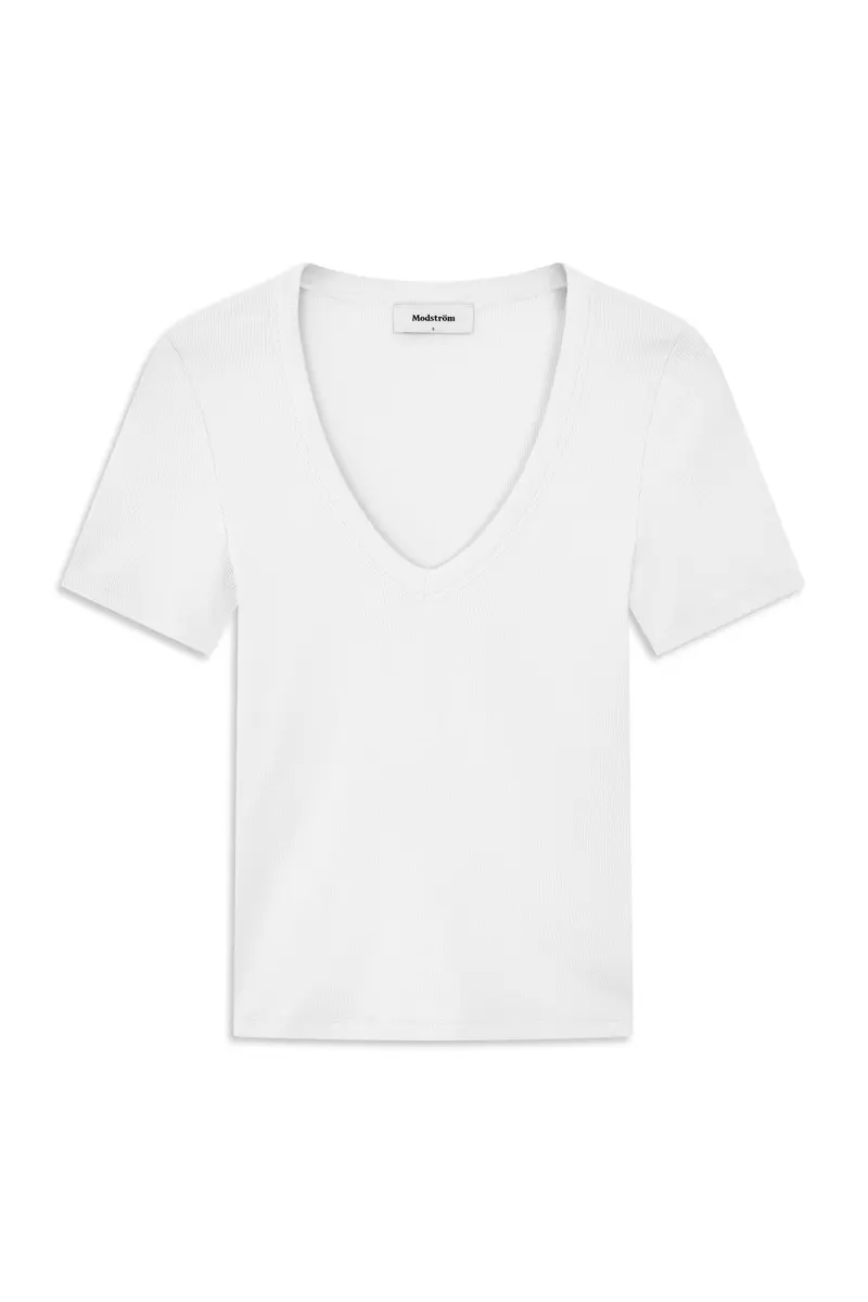 Modström - Igormd V-Neck T-Shirt 59789 - 00007 - Off White